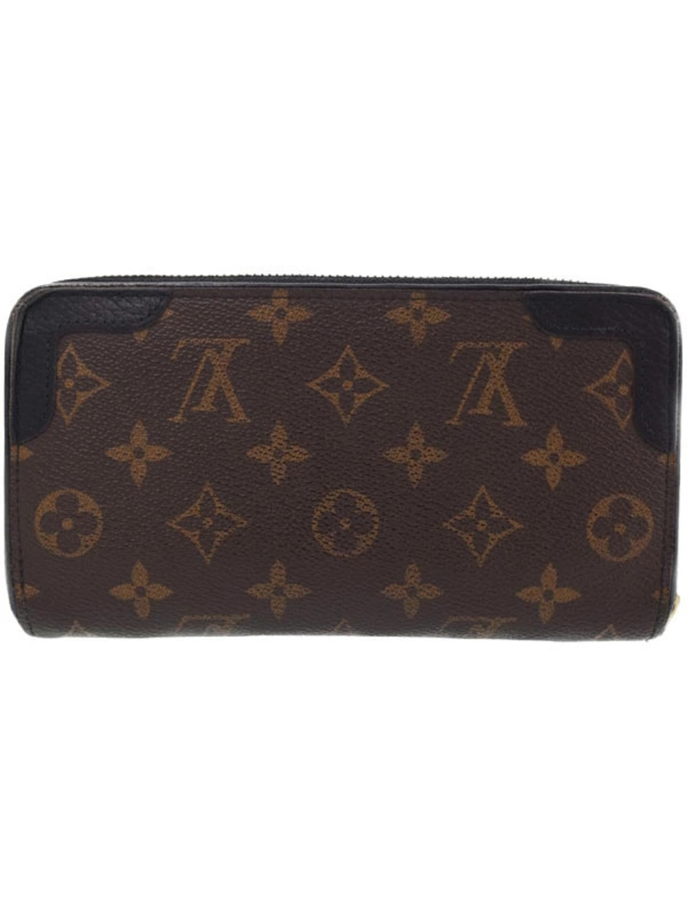 Louis Vuitton Monogram Retiro Wallet Long Zippy Brown